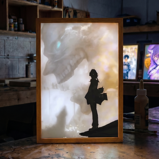 Mikasa Ackerman vs Eren Yeager - LED Frame